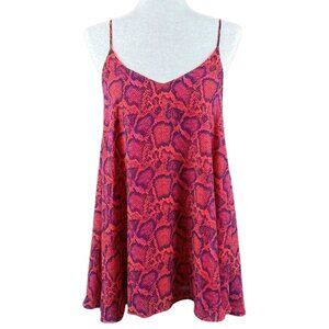 SHOW ME YOUR MUMU POPSICLE PYTHON CIRCUS MINI DRESS, SIZE XS